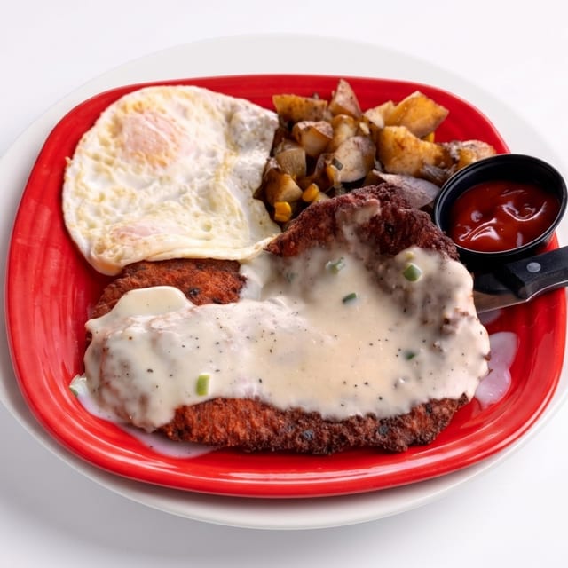 Chicken Fried Chicken and Eggs.